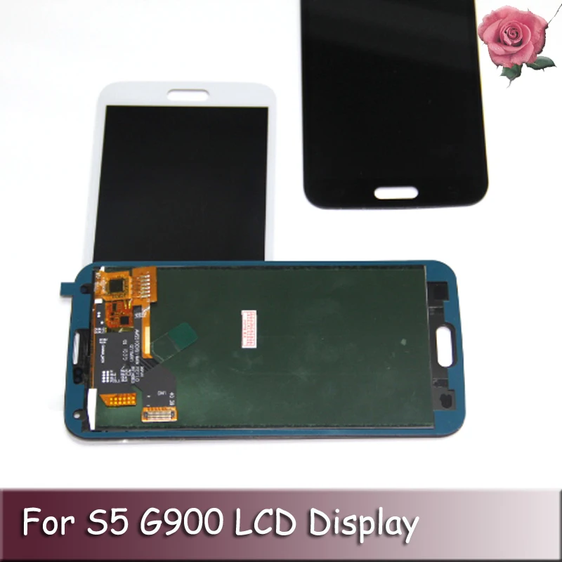 Highscreen LCD для Samsung Galaxy S5 G900F G900 кодирующий преобразователь сенсорного экрана в