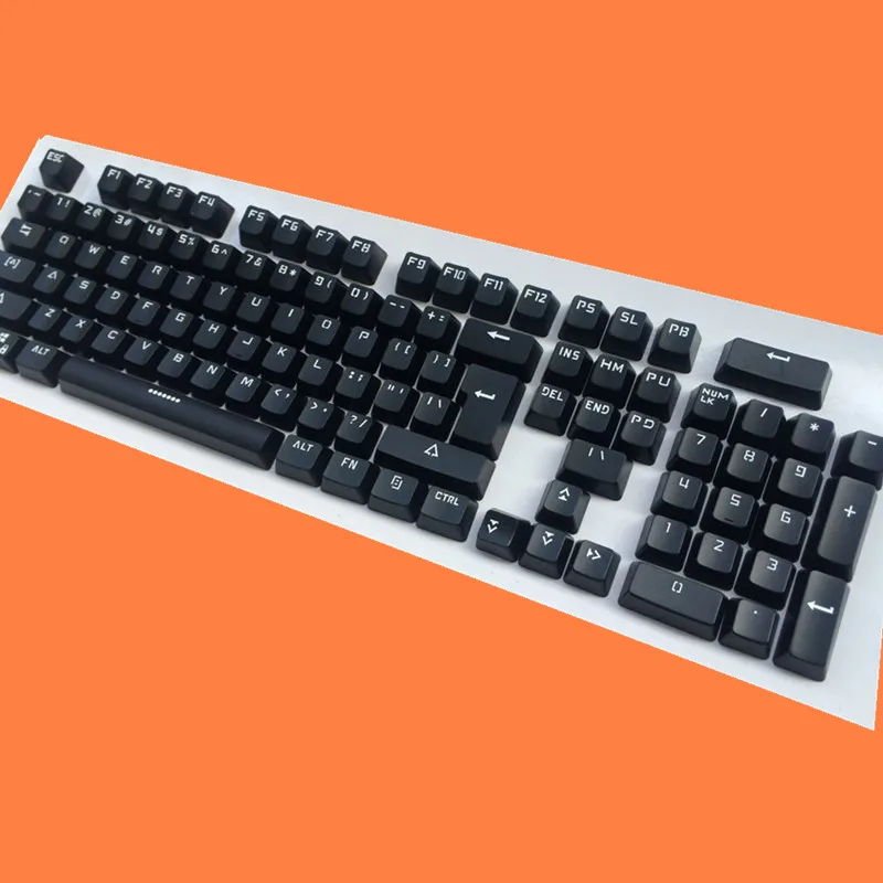 Механическая клавиатура Keycaps 104 Keyset Cherry MX Key Caps Для Switches Keyboard черный/белый Editon без