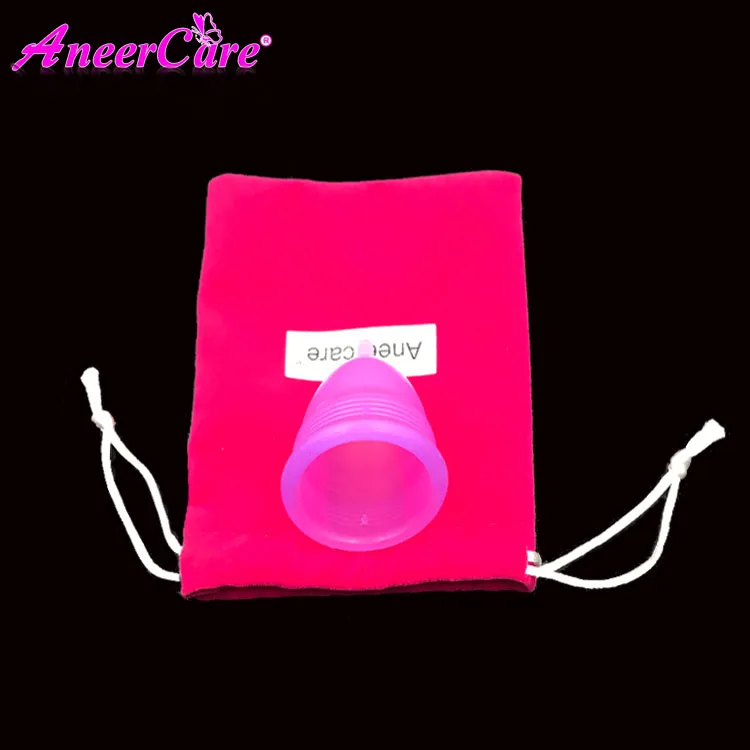 Медицинский силиконовый Aneercare Менструальный Кубок копа Менструальный De Silicona медицинская Женская гигиена