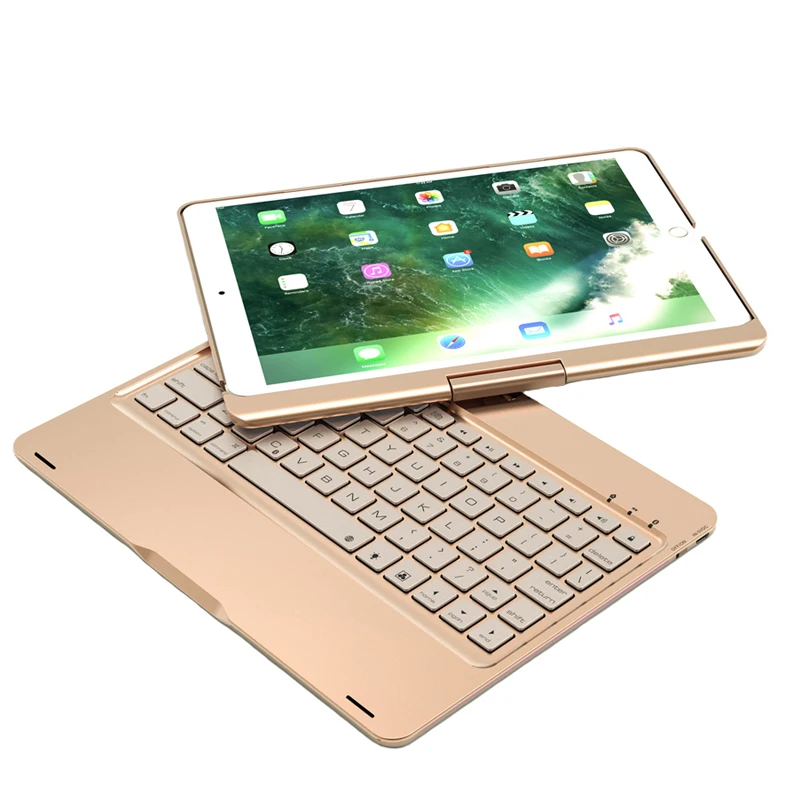 Роскошный вращающийся на 360 градусов Алюминиевый сплав чехол для iPad Pro 10 5 A1701 A1709