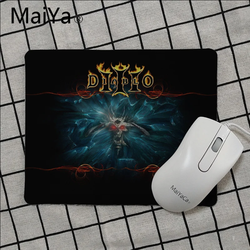 Maiya Высокое Качество Игровой Diablo ноутбук компьютерный коврик для мыши Гладкий коврик для письма настольные компьютеры мат игровой коврик для мыши - Цвет: No Lock Edge18x22cm
