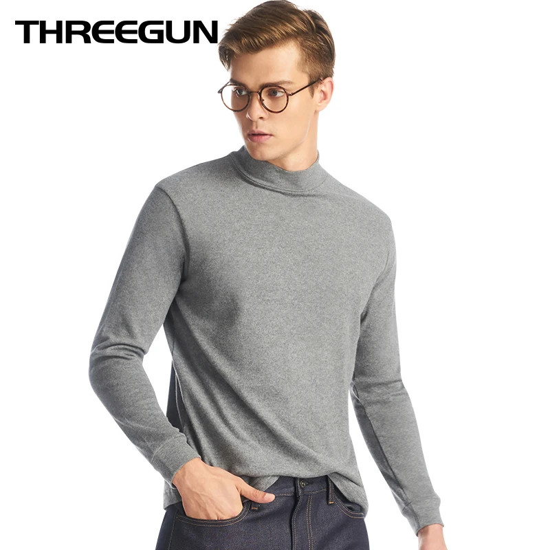 THREEGUN база Слои с длинным рукавом термобелье топы зимние дышащие майки высоким