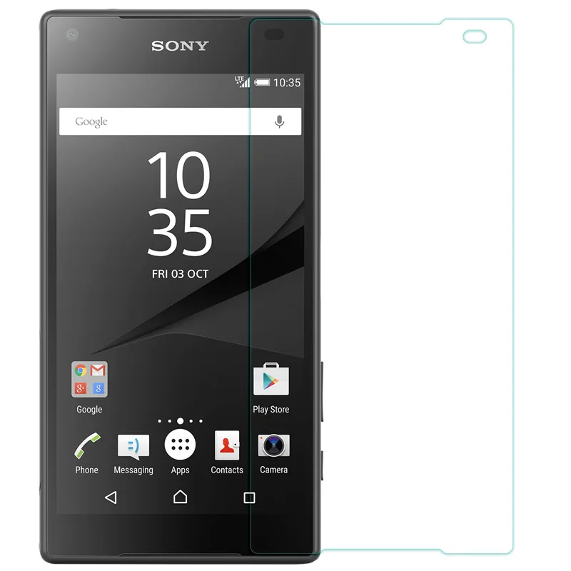 Закаленное стекло 9H для Sony Xperia Z5 Compact оригинальная Взрывозащищенная защитная