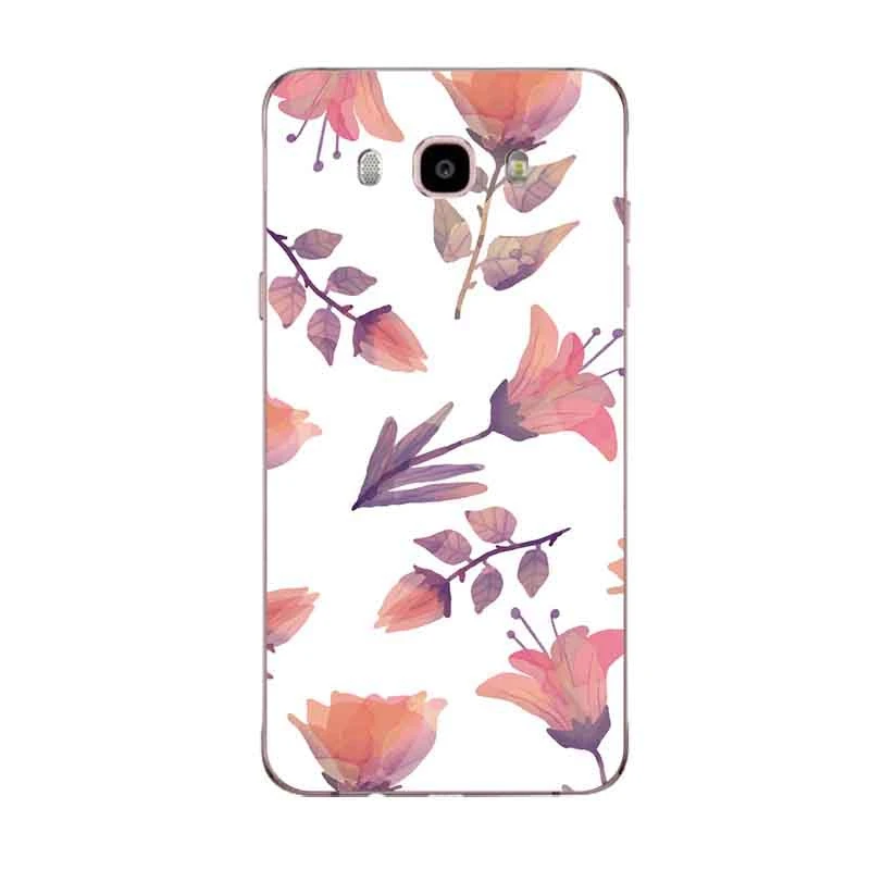 Soft TPU Phone Case For Samsung A3 A5 J3 J5 J7 J1 J2 S6 S7 S8 S8plus note8 c5 c7 c9 Colorful Flora Flower Face Painted Design017 | Мобильные