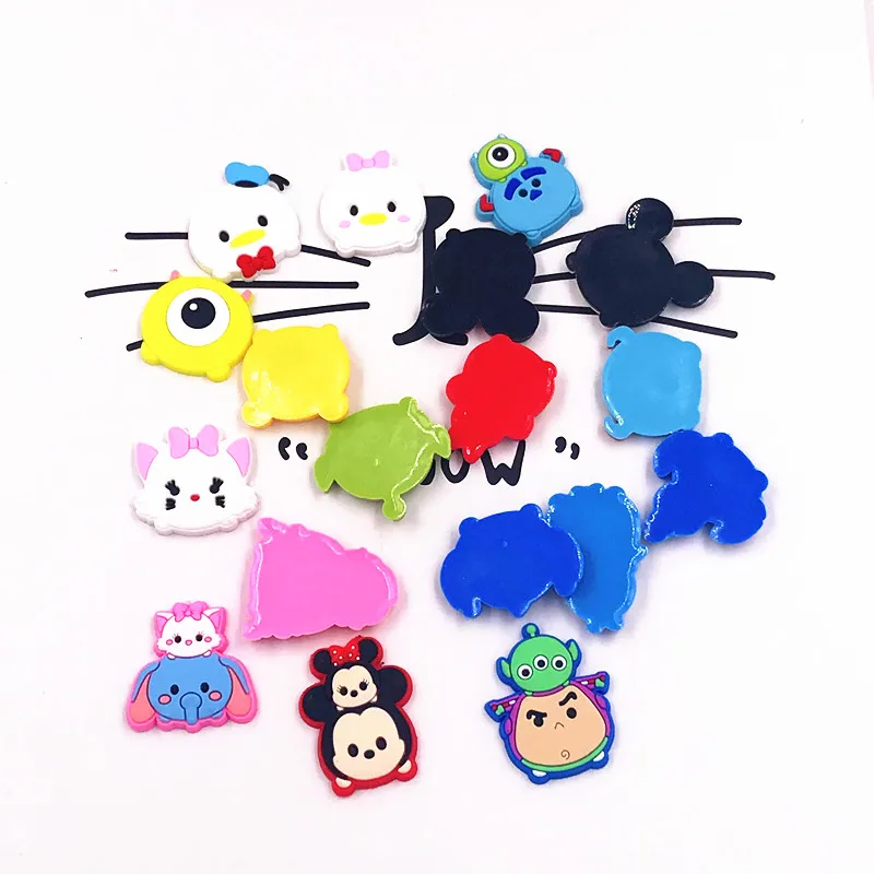 10 шт. Tsum мишка девочки Микки Минни кулоны плоская задняя часть ПВХ сделай сам