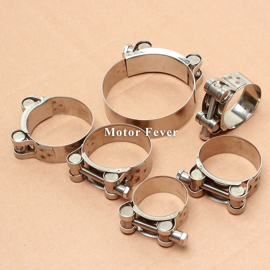 Универсальный зажим для выхлопной трубы мотоцикла глушитель из нержавеющей