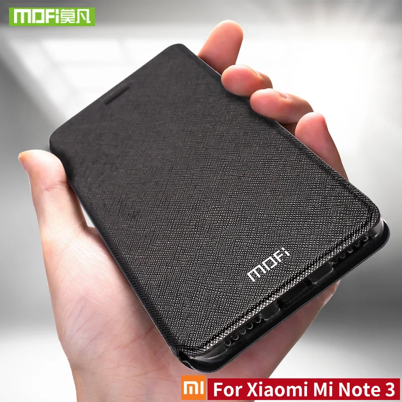Чехол Mofi для Xiaomi Mi Note 3 чехол Pro силиконовый роскошный флип Оригинальный