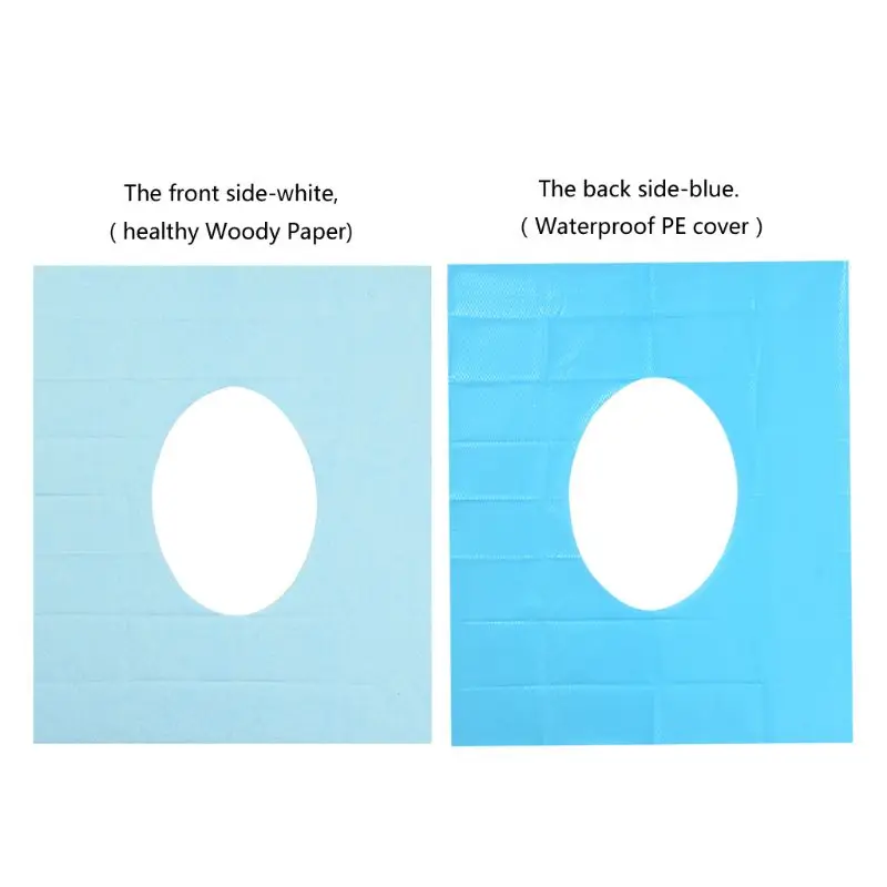 Одноразовый чехол на сиденье унитаза водонепроницаемый портативный дорожный