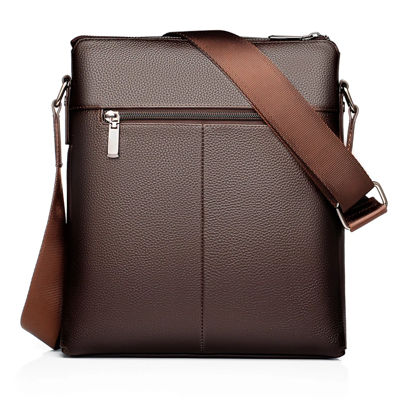Men's Fashion Leather Crossbody bag Messenger Bag Shoulder Business Flap Small natural for men |
