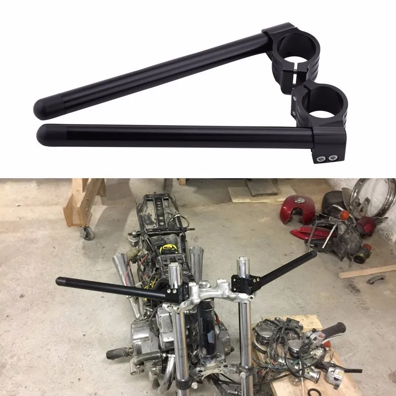 

NS Modify Motorcycle Handlebar Racing Adjustable 31 32 33 35 36 37 39 41 45 48MM On Ons Fork Handlebars Cafe Racer Universal