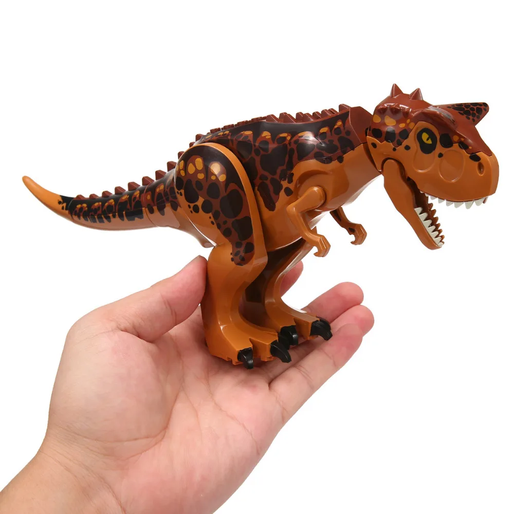 27 см брутальный Raptor здания Юрского периода блоки мира 2 мини-фигурки динозавров