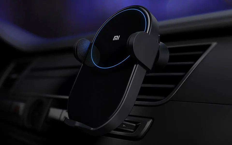 Беспроводное Автомобильное зарядное устройство Xiaomi 20 Вт Быстрое беспроводное автомобильное зарядное устройство для Xiaomi 9 Mix3 Mix2S держатель телефона