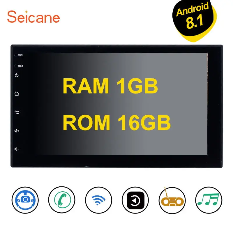 ОЗУ 1 Гб + ПЗУ 16 Универсальный Android 8 для NISSAN TOYOTA VW Hyundai Suzuki Honda Car Autostereo 2Din 7 &quotGPS