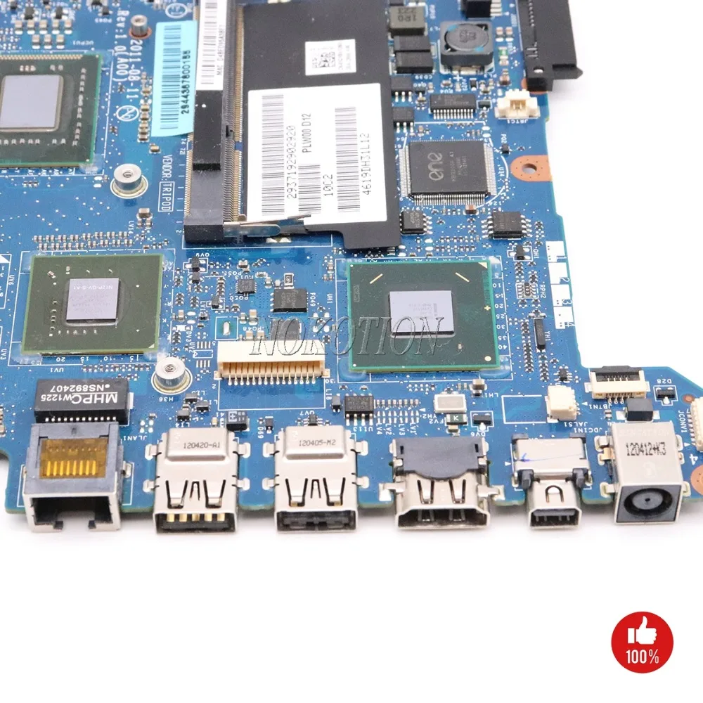 Материнская плата NOKOTION для ноутбука Dell XPS 14Z L412 F2DV7 0F2DV7 CN-0F2DV7 PLW00 LA-7451P SR043 I7-2640M HM67
