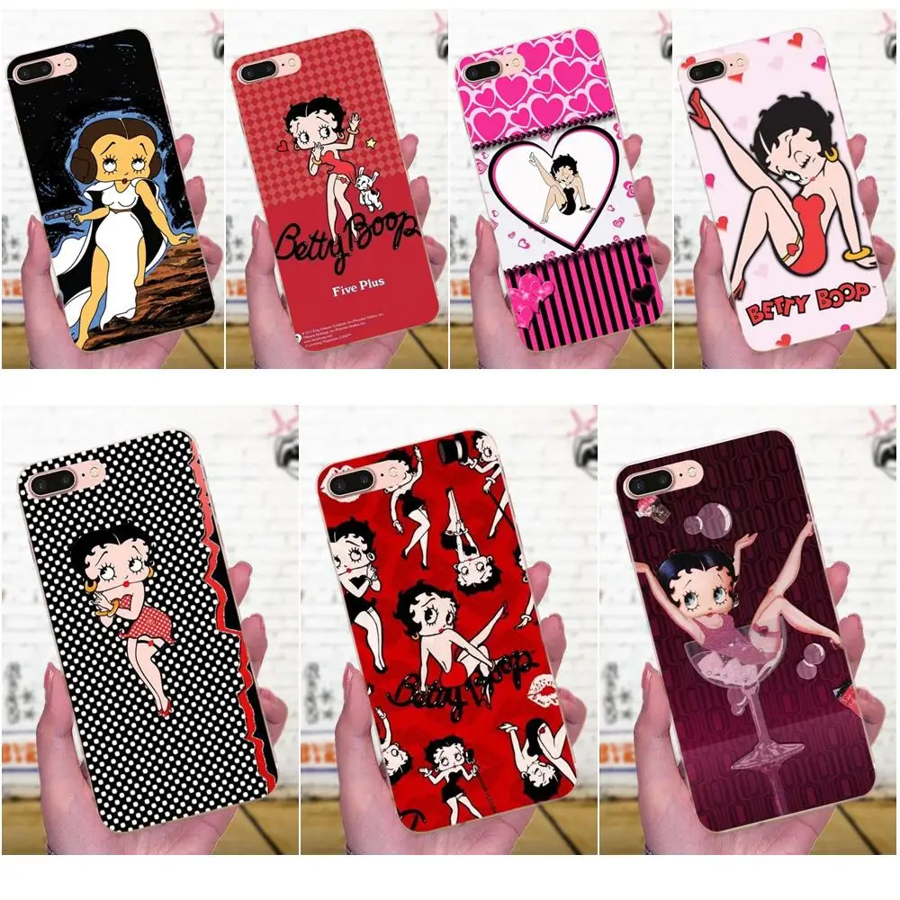 Мягкий чехол для телефона Betty Boop Милая девочка Xiaomi Mi3 Mi4 Mi4C Mi4i Mi5 Mi 5S 5X 6 6X 8 SE A1 Max Mix 2