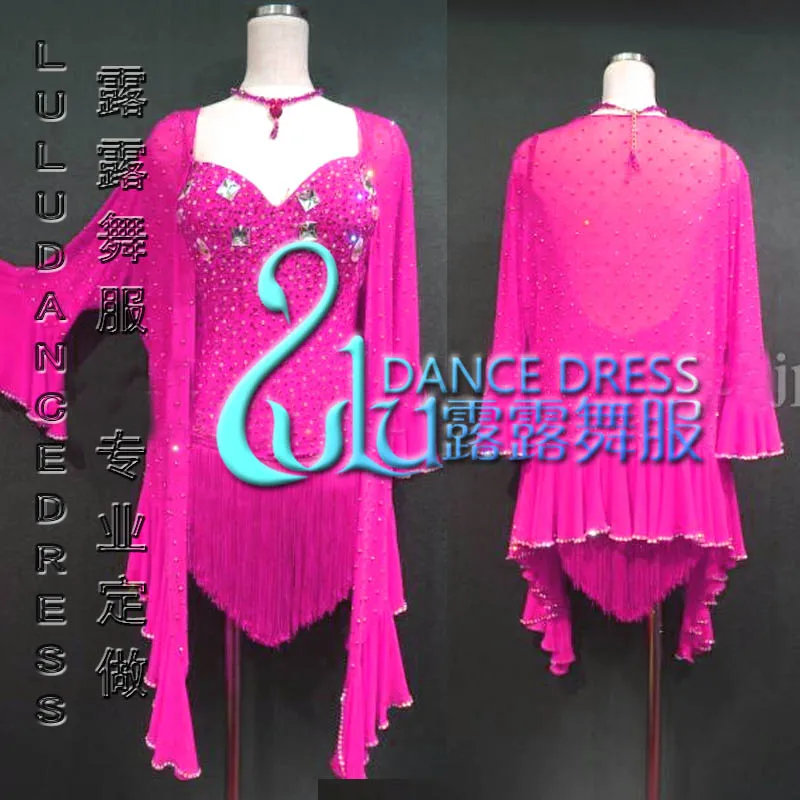 Nieuwe стиль латиноамериканских костум фланцевые для танцев | Тематическая одежда и