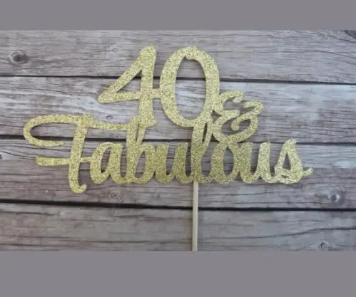 40 & сказочных зеркальных золотых/серебряных акриловых тортов украшение для торта