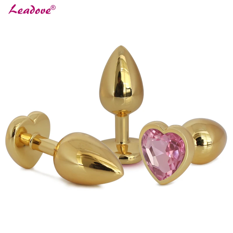 Анальная пробка из нержавеющей стали в форме сердца 12 цветов 28 х7 мм | Красота и