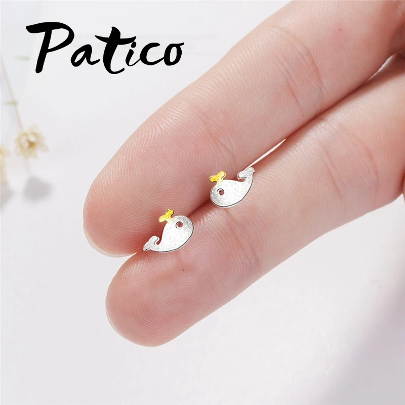 

Women Best Fashion Small Fish Stud Earrings For Sale 925 Sterling Silver Best Selling Wedding Engagement Party Jewelry Gifts
