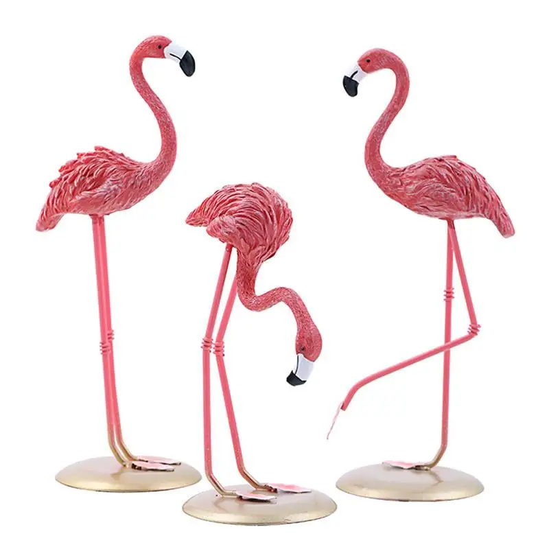Креативные украшения в скандинавском стиле Розовый фламинго из смолы домашний
