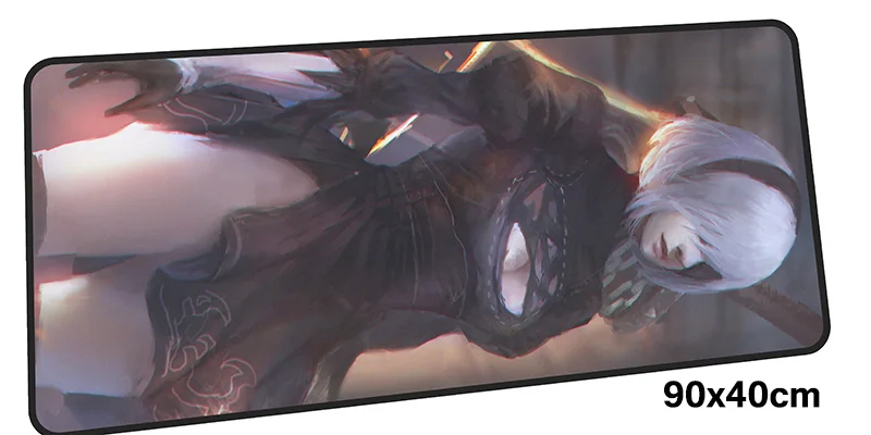 Nier automata коврик для мыши геймер 900x400X3 мм игровой коврик для мыши Большой HD блокнот с рисунком аксессуары для ПК эргономичный коврик для ноутбука
