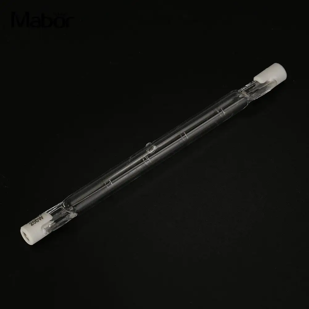 Mabor R7S 118 мм AC220-240V 200 Вт галогенная лампа безопасный Освещение в помещении Вольфрам-йод лампа светильник прочный бытовой питания Открытый