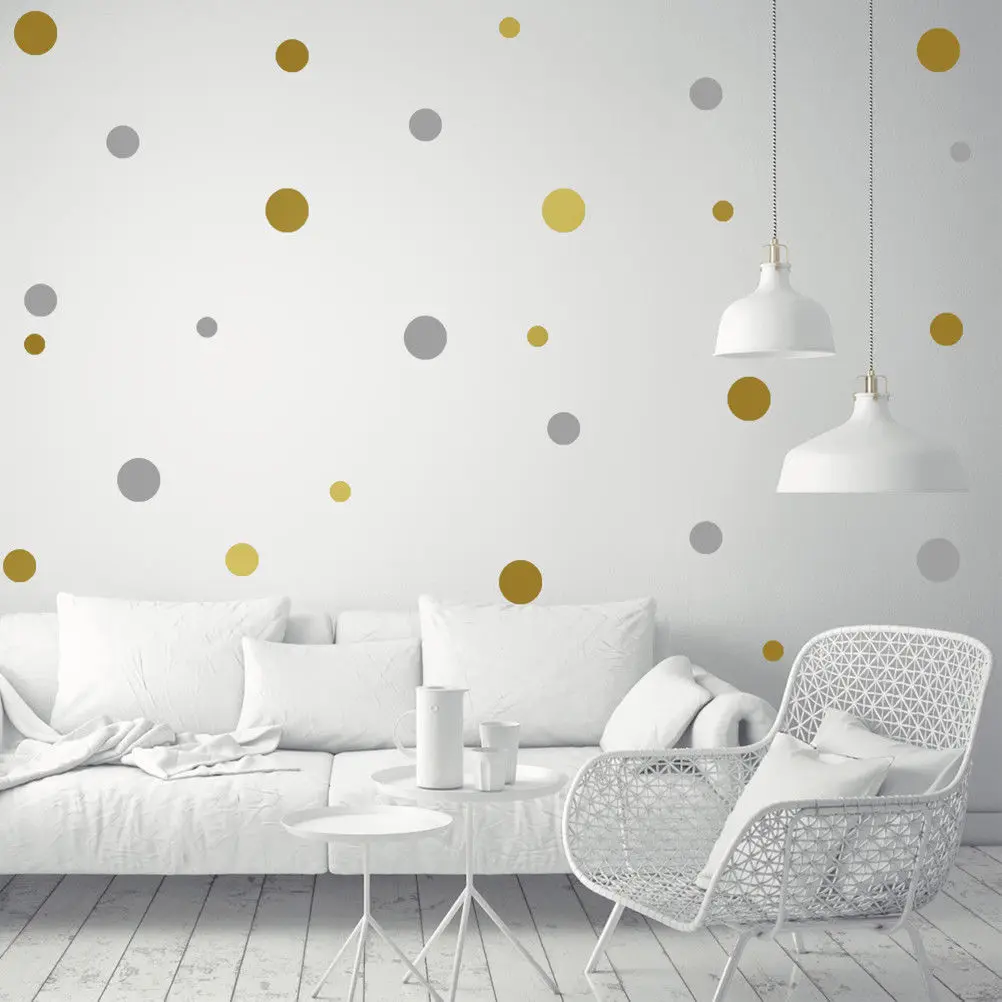 Hot Sale Removable Polka Dots Round Circle Art Mural DIY Wall Stickers Home Decor | Дом и сад