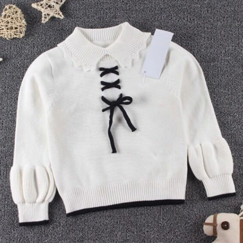 Свитер для девочек коллекция 2019 года весенний вязаный свитер с длинными рукавами