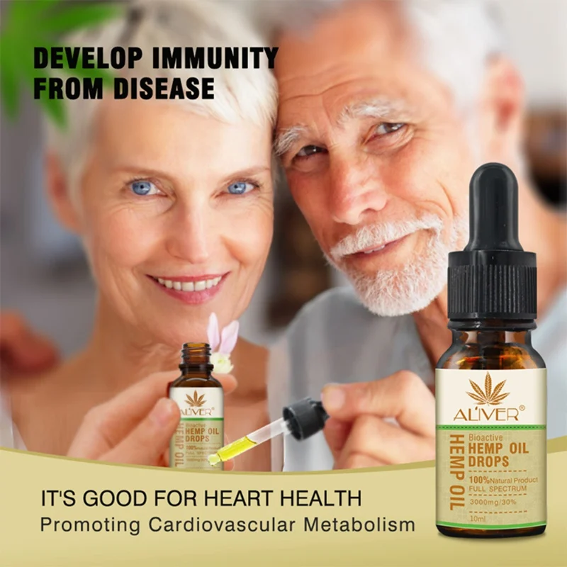 

10ml New Hemp Seed Body Face Essence Oil Massage Essential Oil HEMP OIL Soothes Stress Pain Improves Sleep Massager Oil