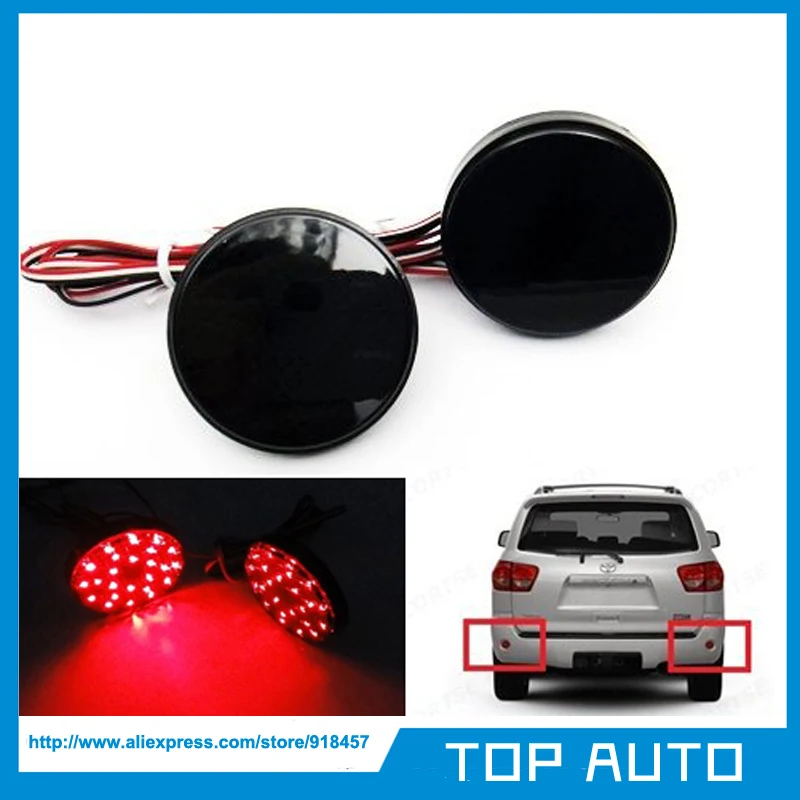 LY001-2 Black Smoked Lens LED Bumper Reflector Tail Brake Light for Toyota Highlander Sequoia | Автомобили и мотоциклы