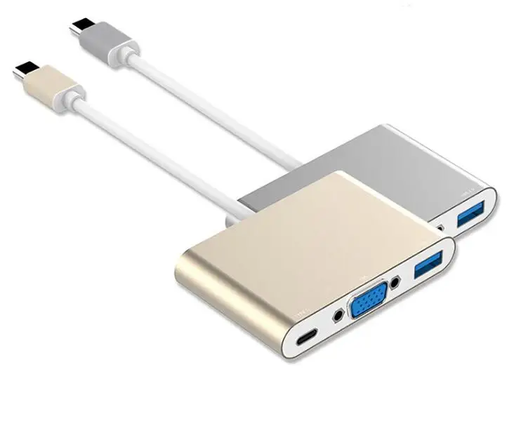 

LBSC USB 3,1 Type C USB-C для женщин VGA адаптер кабель для Macbook конвертер зарядный порт Цифровой многопортовый аудио адаптер