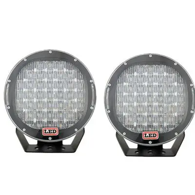 2PCS FLOOD BLACK Pair185W 9 дюймов точечный светодиодный рабочий светильник для JEEP Truck 4WD круглый внедорожный дальнего света/красный - Цвет: 2PCS FLOOD BLACK