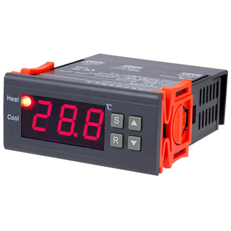 

5 Sets AC90V~AC250V LED Digital temperature controller Two Relay Output Thermostat incubator Farm Pet Poultry Feeding Tool