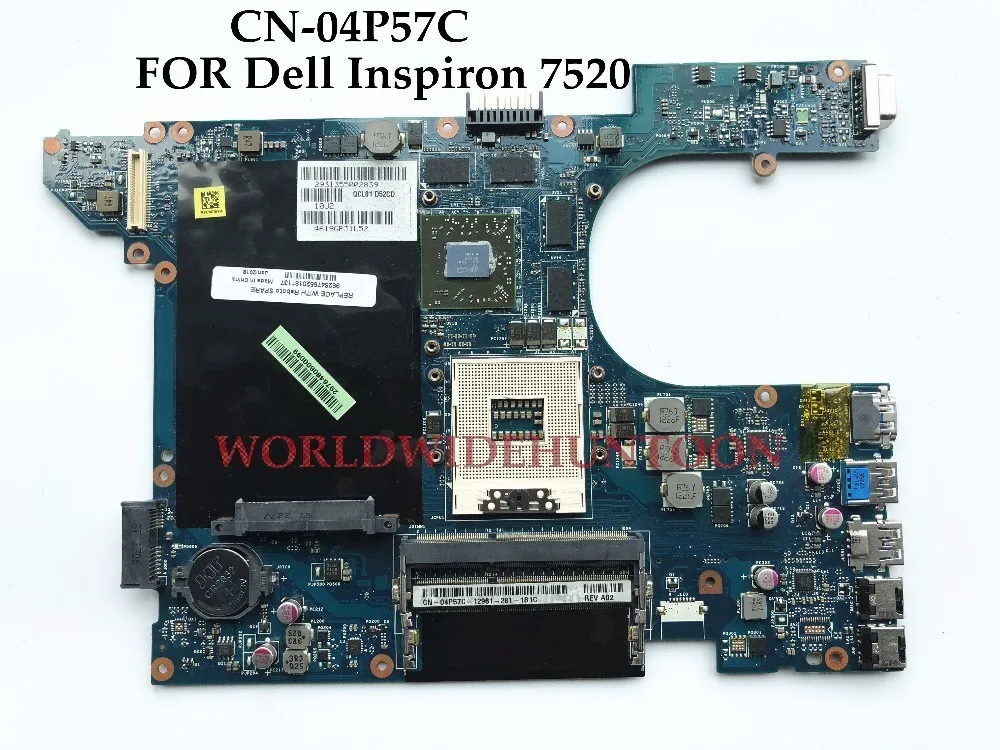 Оригинальная материнская плата для ноутбука Dell Inspiron 7520 QCL00 LA 8241P 4P57C HM76 PGA989 DDR3 HD7730