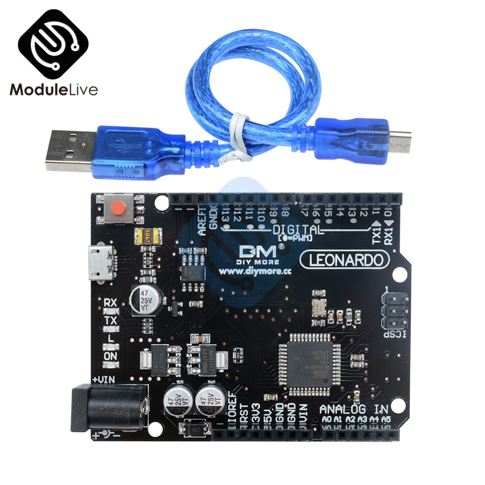 ATMEGA32U4 Pro Micro USB Leonardo R3 модуль для Arduino макетная плата 3 V 5V 16MHZ 16M ШИМ канал IO порт