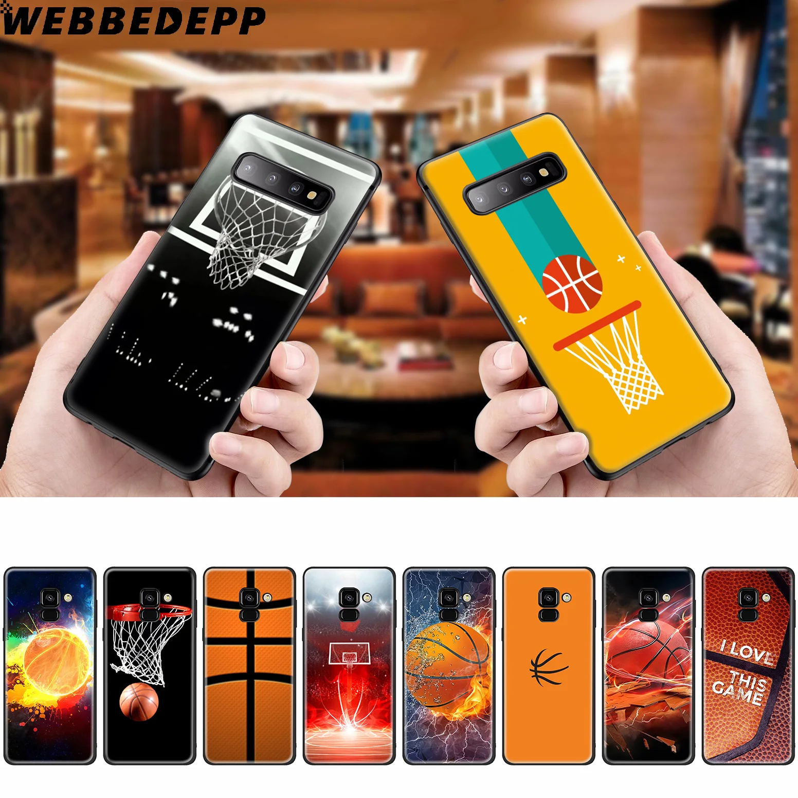 WEBBEDEPP Баскетбол Искусство полет силиконовый чехол для Samsung Galaxy A3 A5 A6 A7 A8 A9 A10 A20 A30 A40