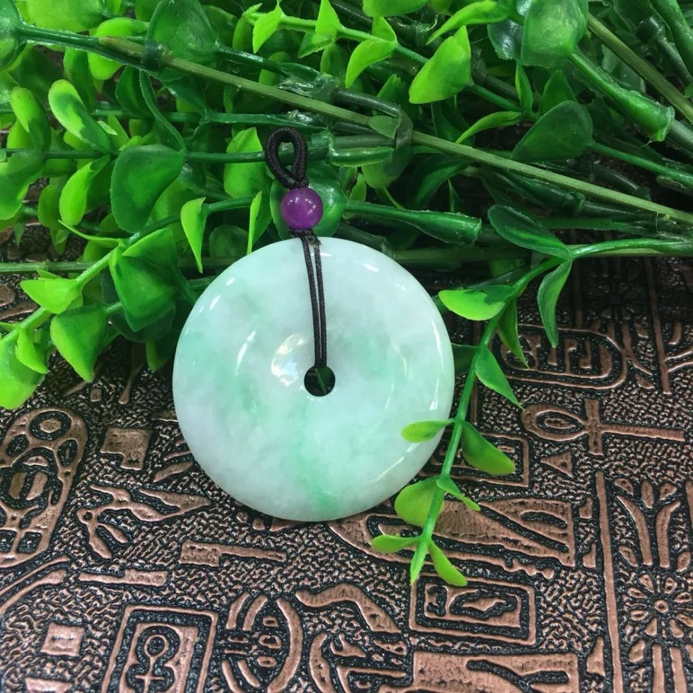 Natural Burmese Jade A cargo safe buckle pendant ep04# | Украшения и аксессуары