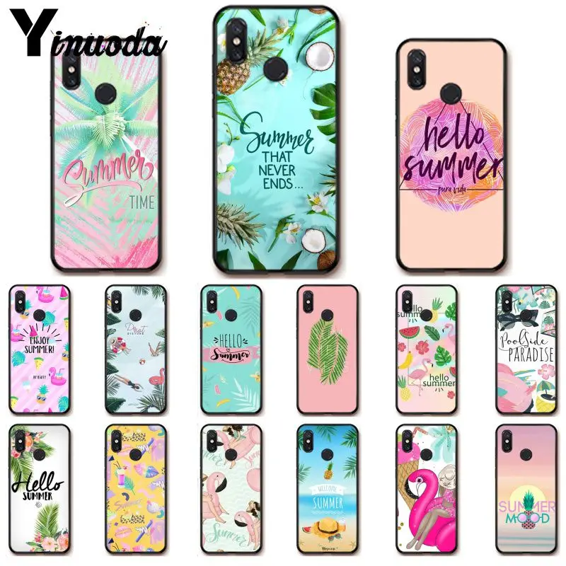 Yinuoda Hello Summer праздничный Дорожный Чехол для телефона девушек Xiaomi Redm4X 6A 5A 7A Redmi5 5Plus