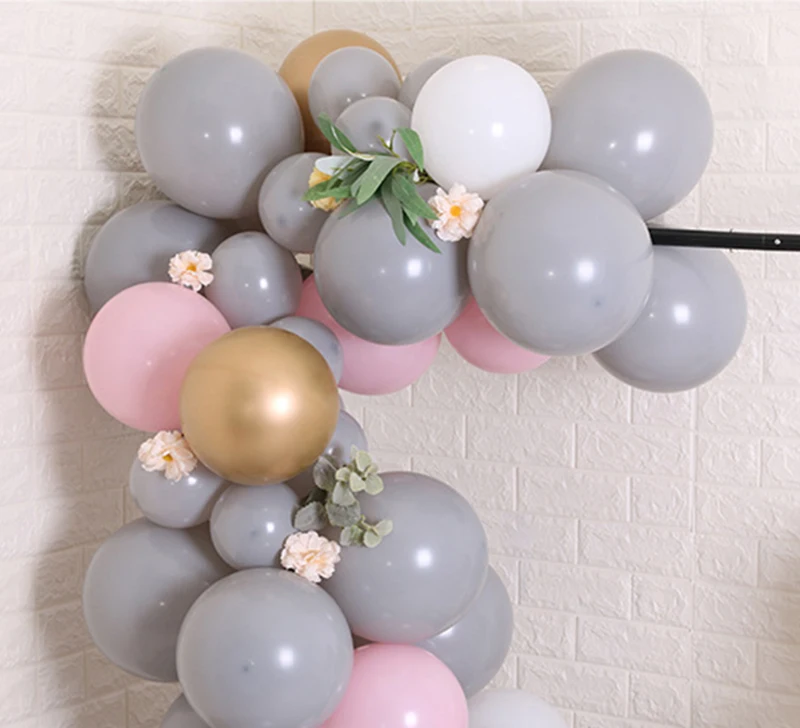 Gihoo 10/20/100 шт серый матовый латексные воздушные гелиевые шары Baby Shower Свадьба День рождения тема вечерние декоративный реквизит шар