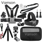 Аксессуары для камеры Vamson для go pro Hero 7 6 5 4 штатив головной нагрудный ремень для Xiaomi Yi4K для JID OSMO Action VS22