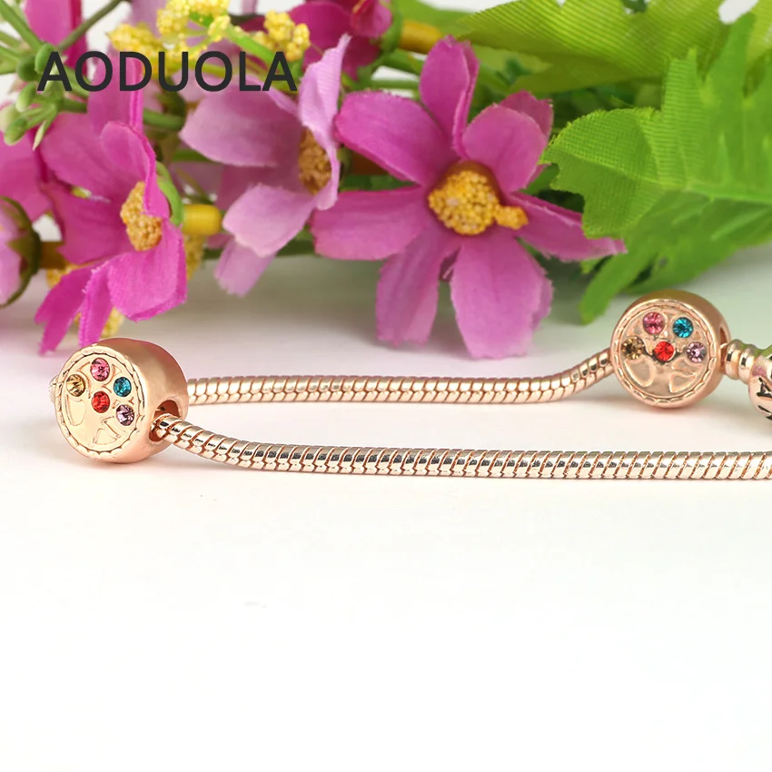 Бисер из сплава розового золота 10 шт. в партии металлические с большими