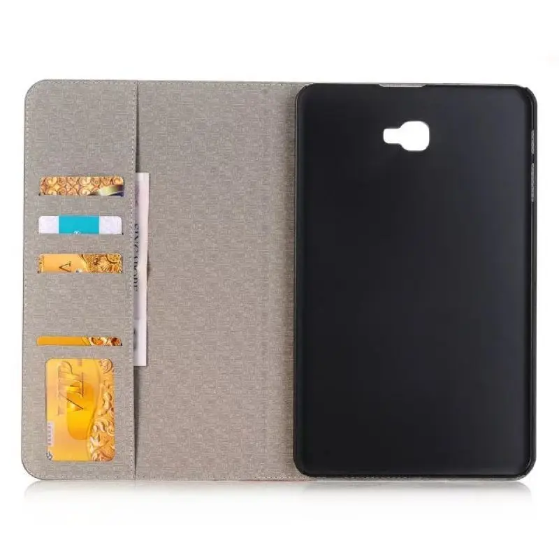 Роскошные Сетке Leather Case For Samsung Galaxy Tab A 10.1 2016 T585 T580 SM Таблетки Стенд Держатель