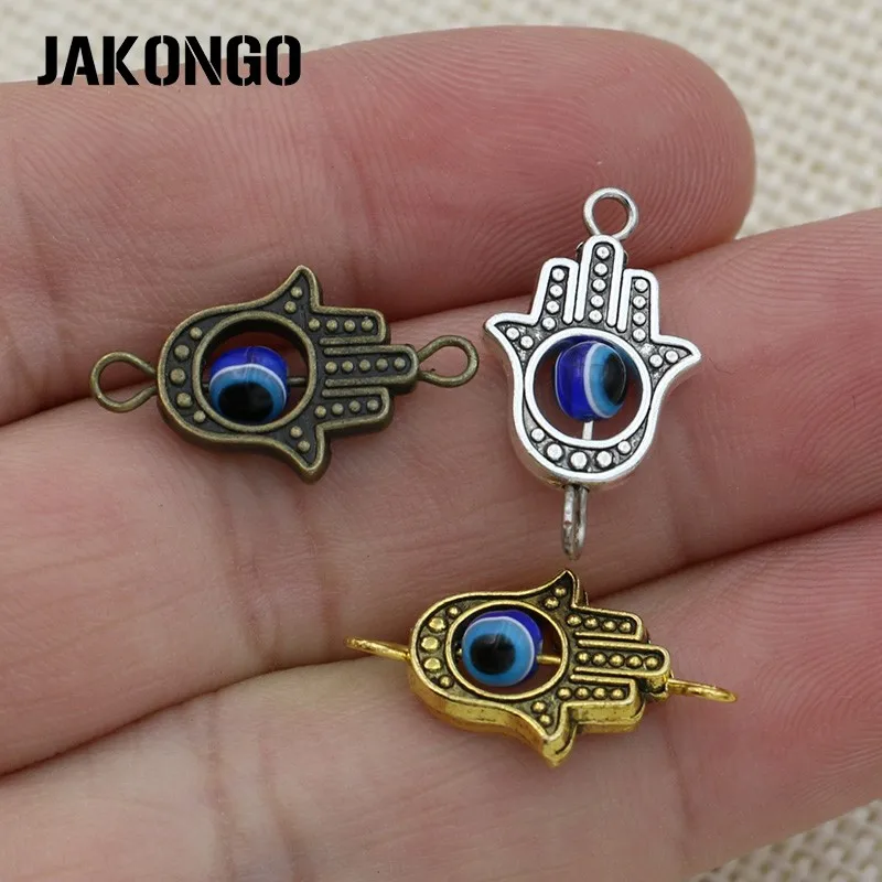 JAKONGO Античная Посеребренная 1 Хамса ручной разъем для изготовления ювелирных