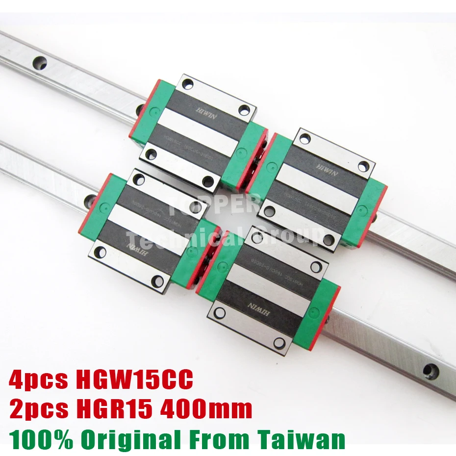 Направляющие HIWIN HGW15CC с направляющей HGR15 400 мм комплекта ЧПУ высокоэффективные