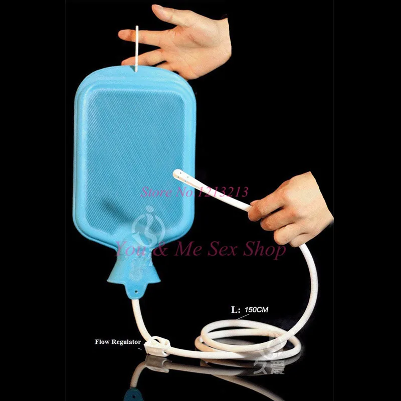 1200ml Enemator large porous enema water bag shower type of intestinal cleaner vaginal washing anal sex toys for men and women |