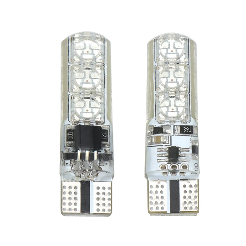 2 шт./компл. RGB T10 W5W Светодиодные Автомобильные фары SMD Led 194 168 лампочка