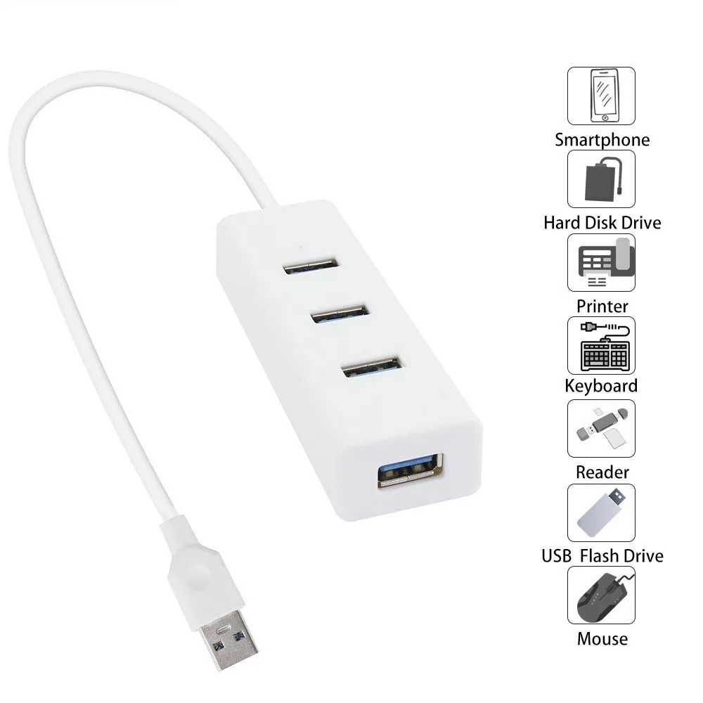 4 портовый микро USB разветвитель 3 0 дюйма|USB-хабы| |