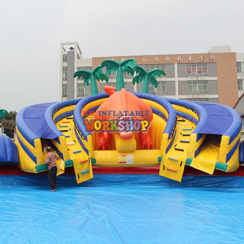 Koop Sea World Octopus Jurassic Opblaasbare Dinosaurus Water Park, Gigantische Outdoor Opblaasbare Plezier Stad Speeltuin Te Koop
