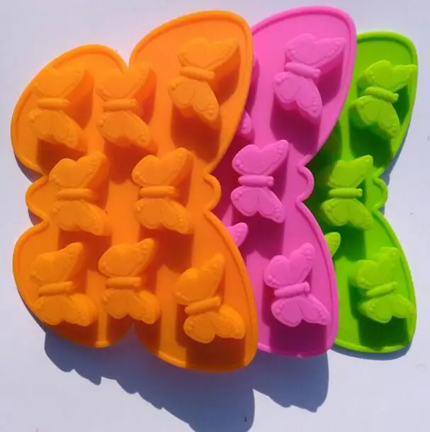 

8 полость силиконовая форма бабочки Форма для украшения тортов мастикой льда смолы Глины Ремесло формы DIY инструмент