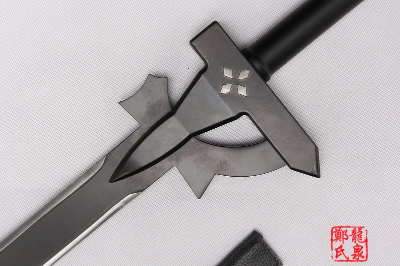 Настоящий Sword SAO Kirito Elucidator Реплика Art Online реквизит для косплея искусственная кожа